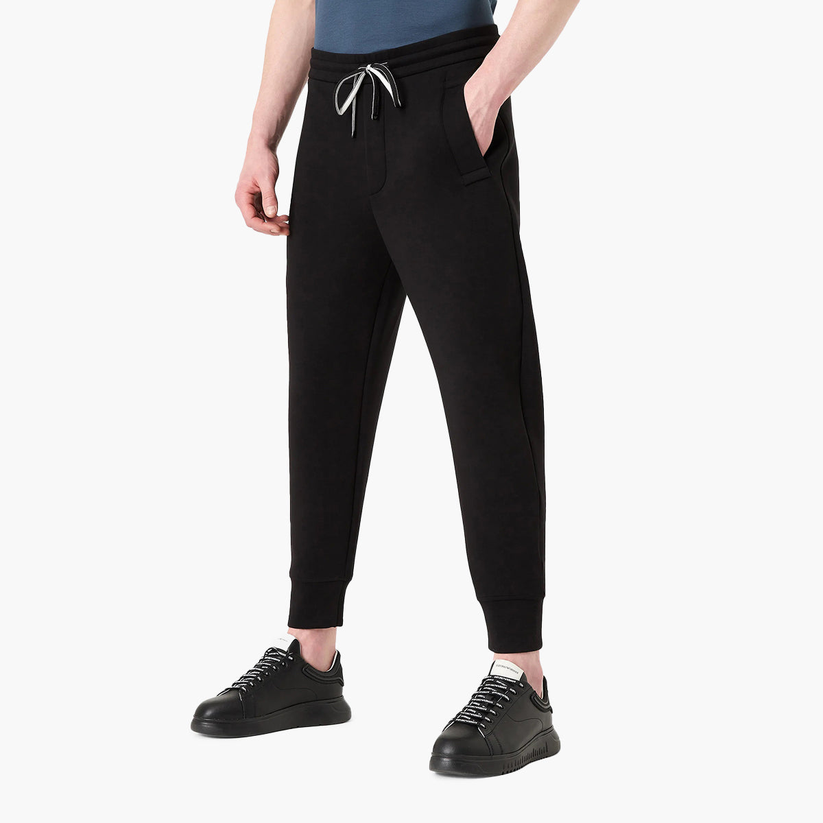 Cotton Blend Jersey Joggers