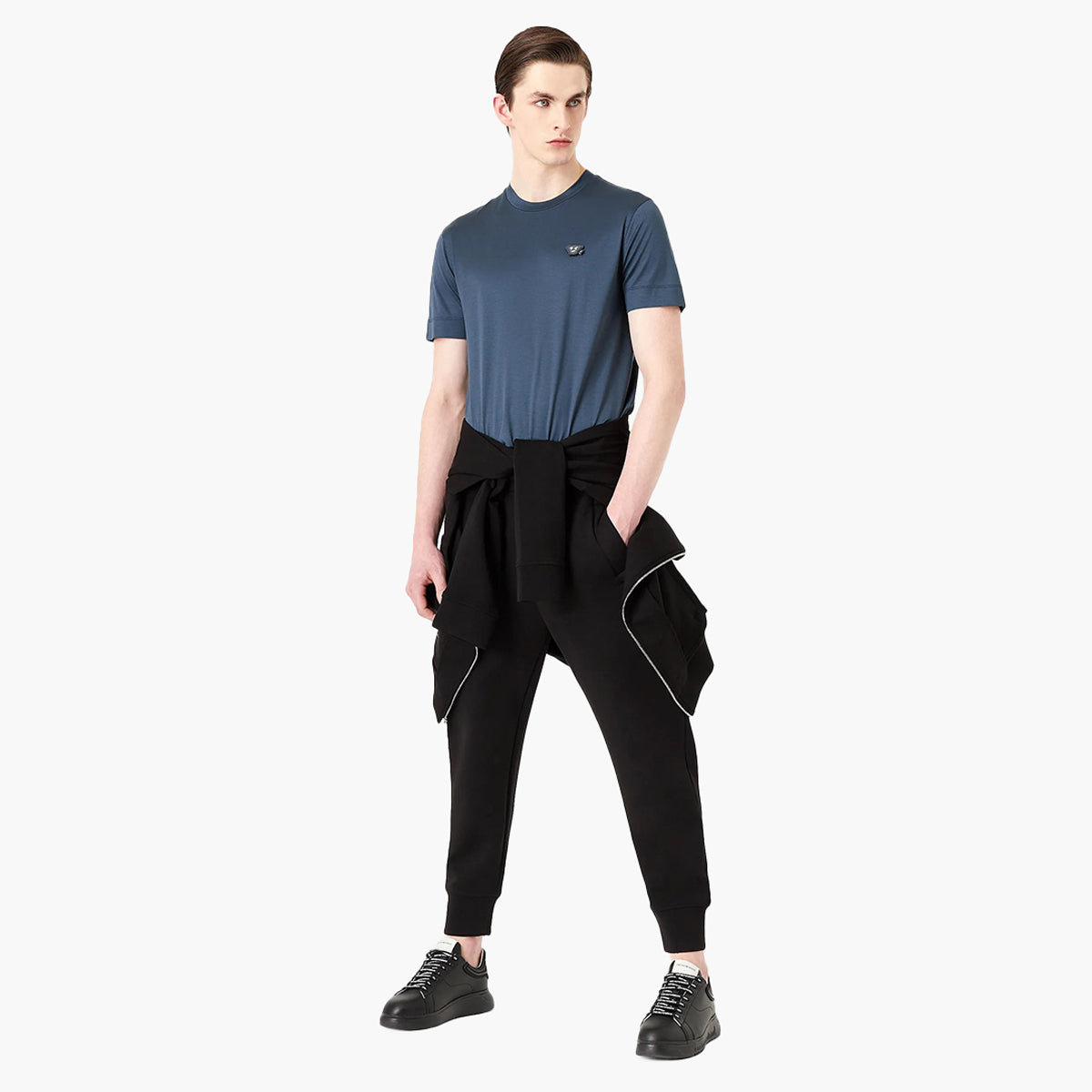 Cotton Blend Jersey Joggers