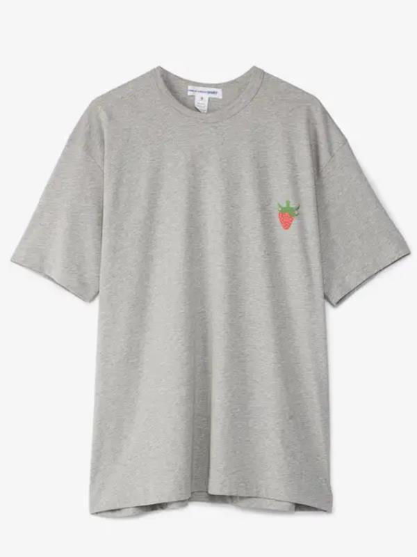Comme Des Cargos T-Shirt Logo Mini Berry Grey