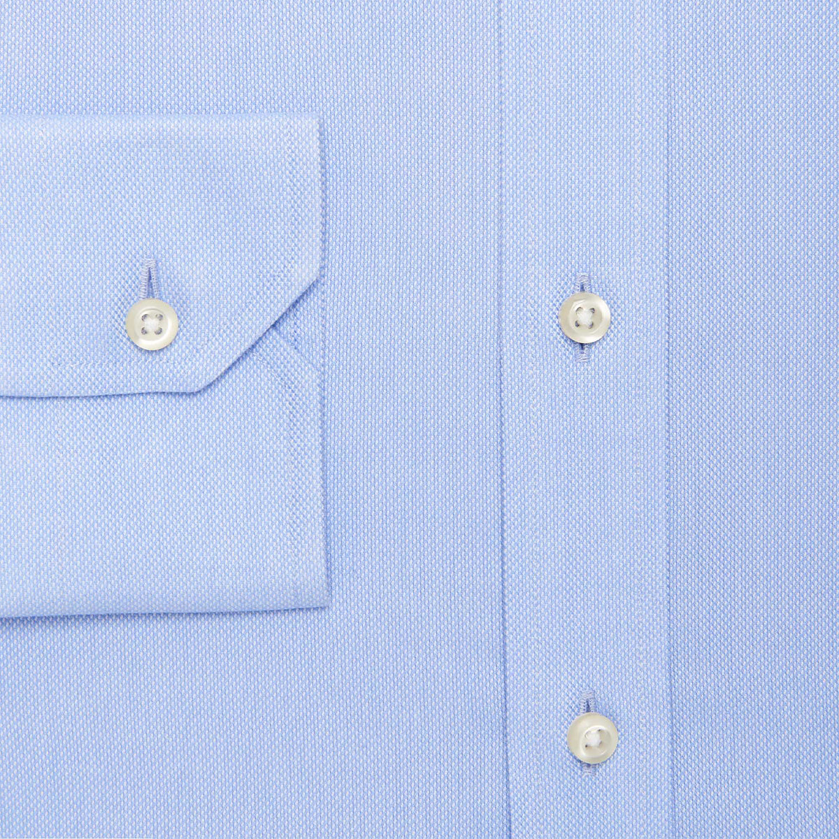 Andorra Non-Iron Blue Fitted Shirt Andorra Francese
