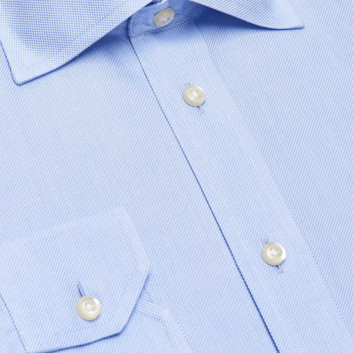 Andorra Non-Iron Blue Fitted Shirt Andorra Francese