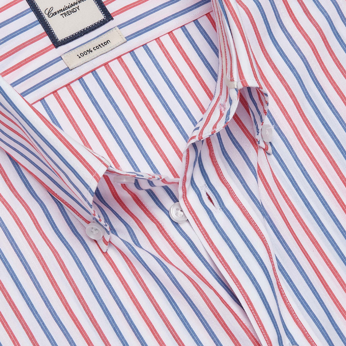 Trendy Stripes Button Down Shirt
