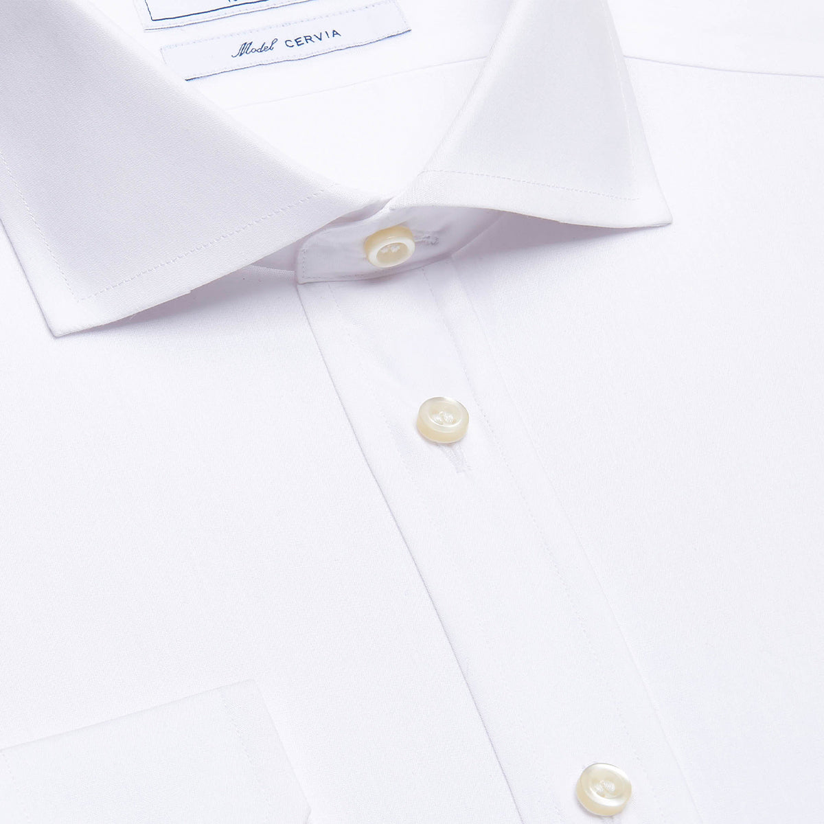 Cerviah Permanent White Slim Fit Shirt Cerviah Francese