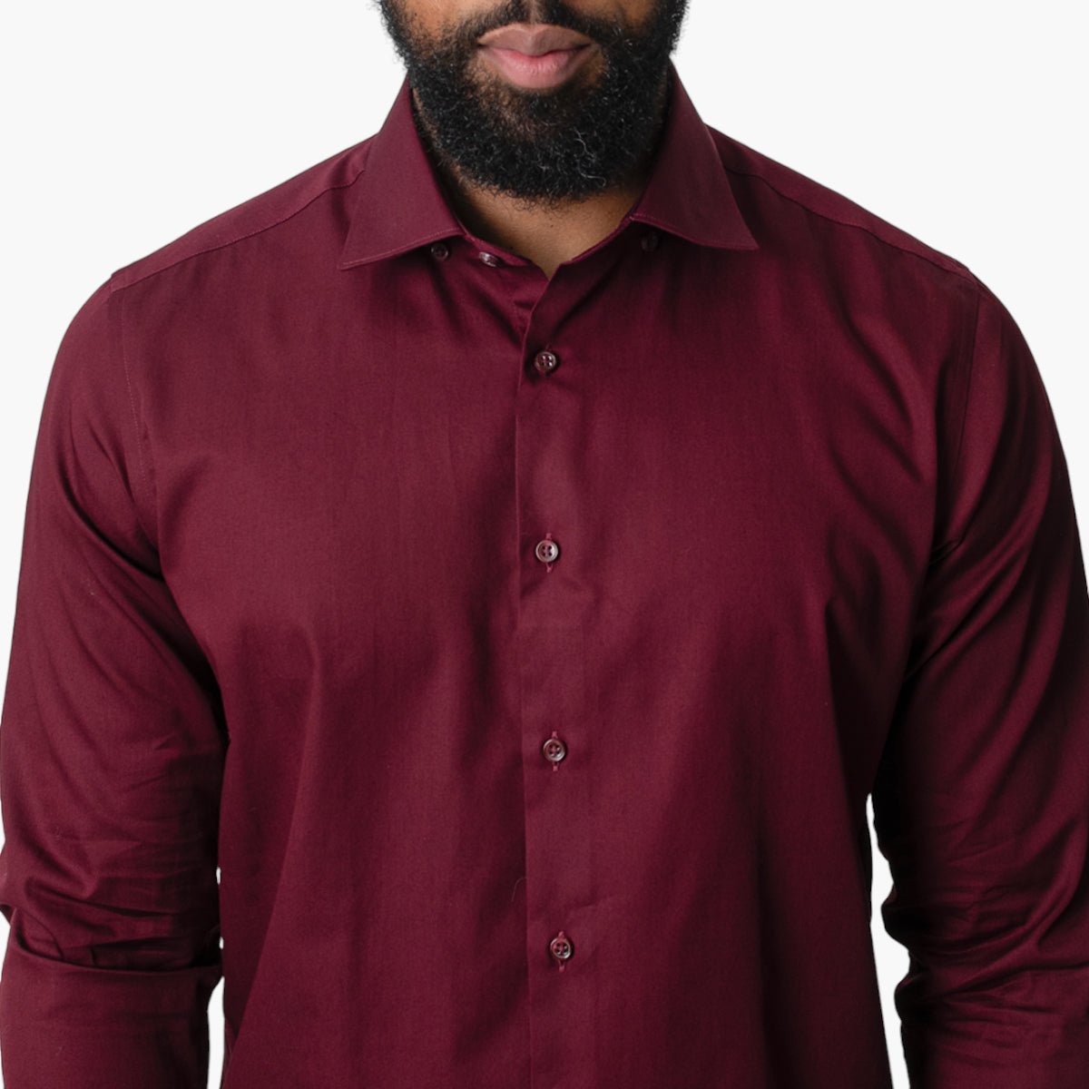 Plain Shirt - Maroon