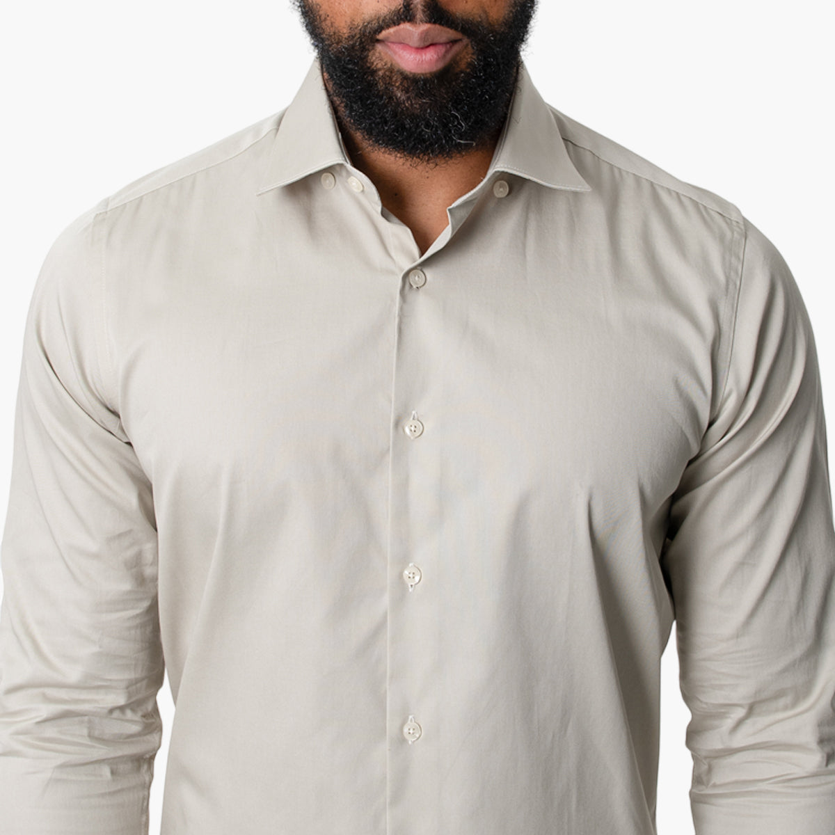Plain Shirt - Beige