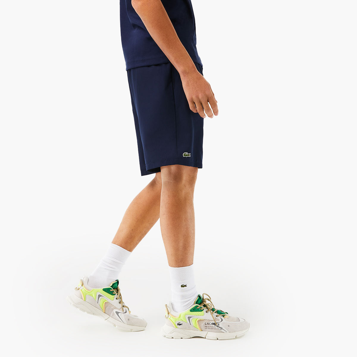 Sport Tennis Shorts In Solid Diamond Weave Taffeta