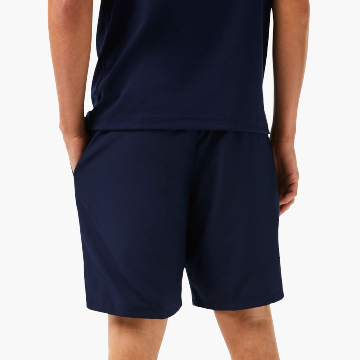 Sport Tennis Shorts In Solid Diamond Weave Taffeta