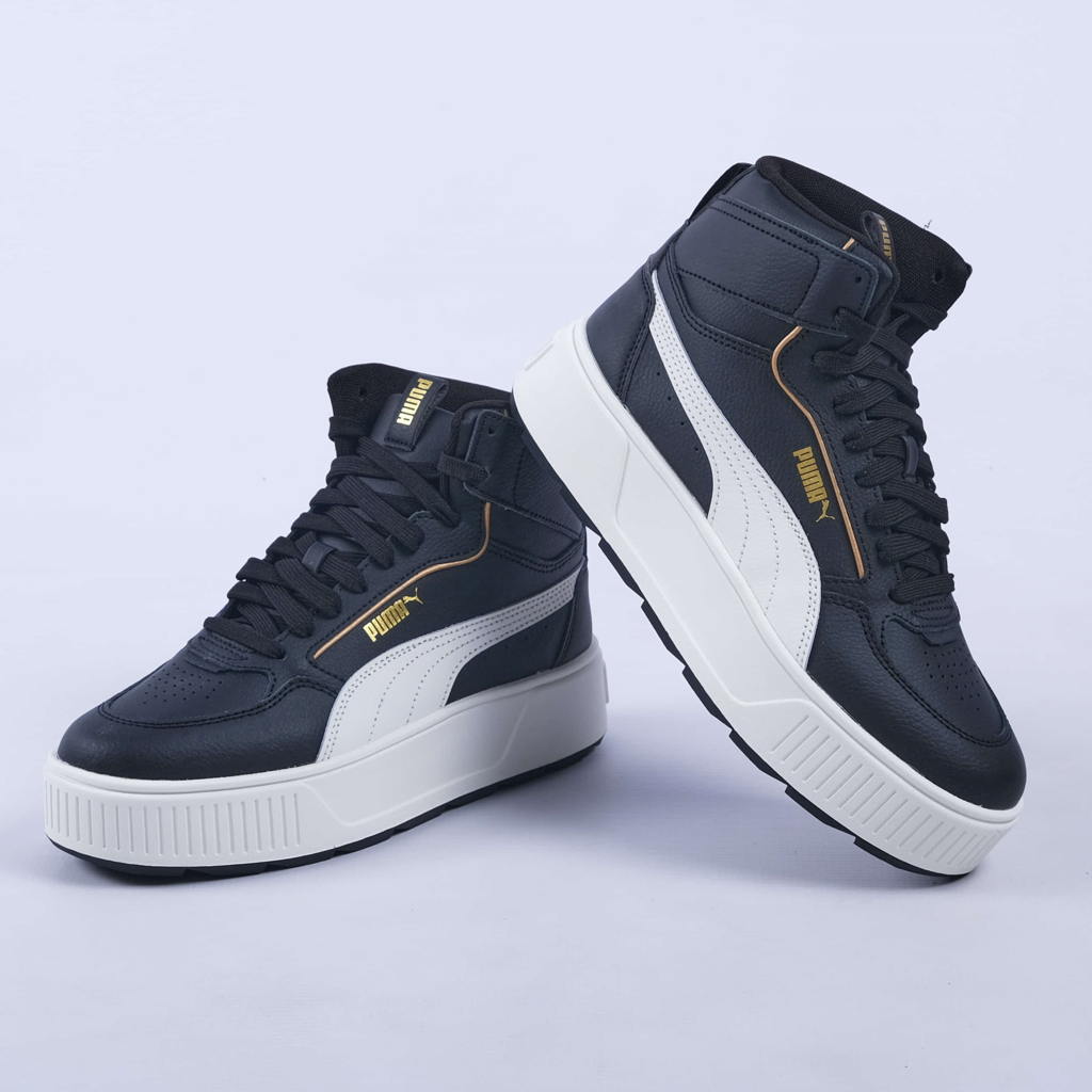 Karmen Rebel Mid Sneakers (Black / Warm White)