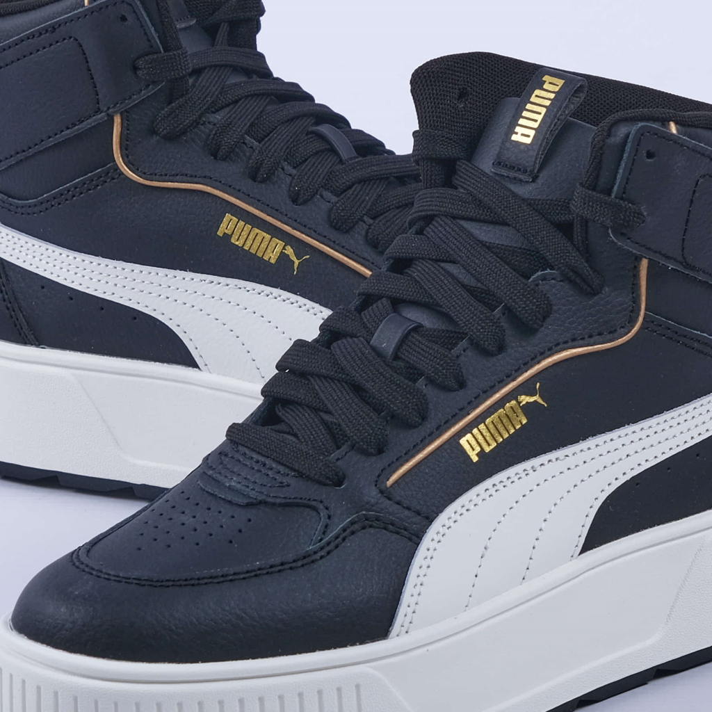 Karmen Rebel Mid Sneakers (Black / Warm White)