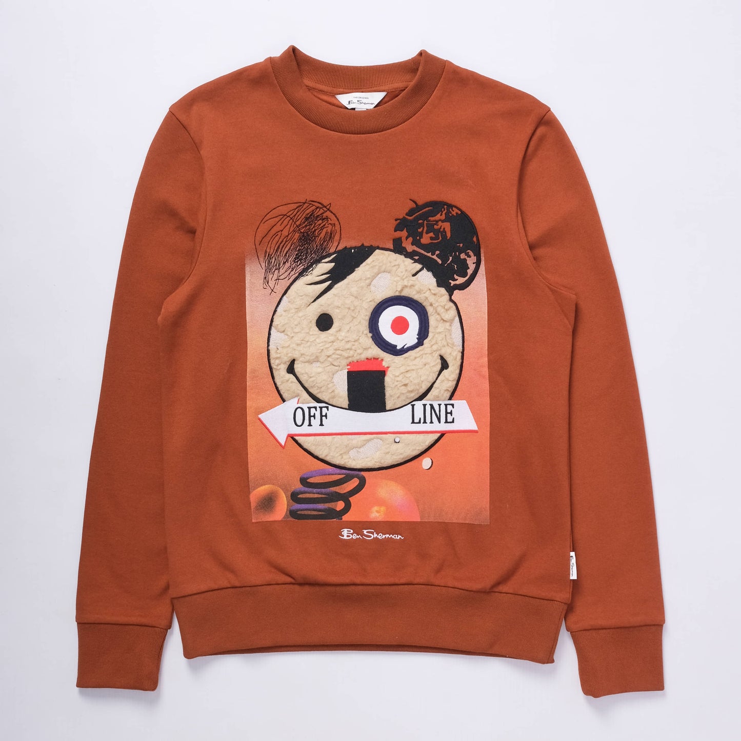 Off Line Fur Applique Sweater (Mocha)
