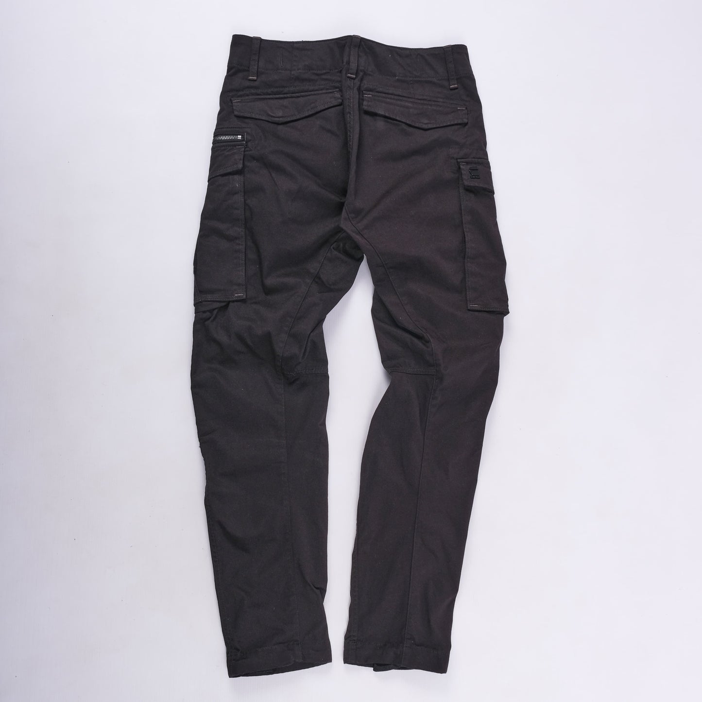 Rovic Zip 3D Regular Tapered Cargo Pants (Black)