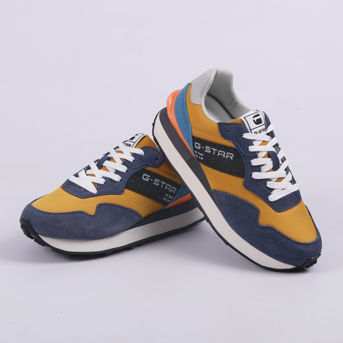 Abner BLK Sneakers (Ochre/Blue)