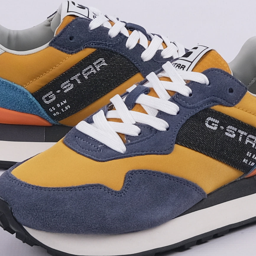Abner BLK Sneakers (Ochre/Blue)