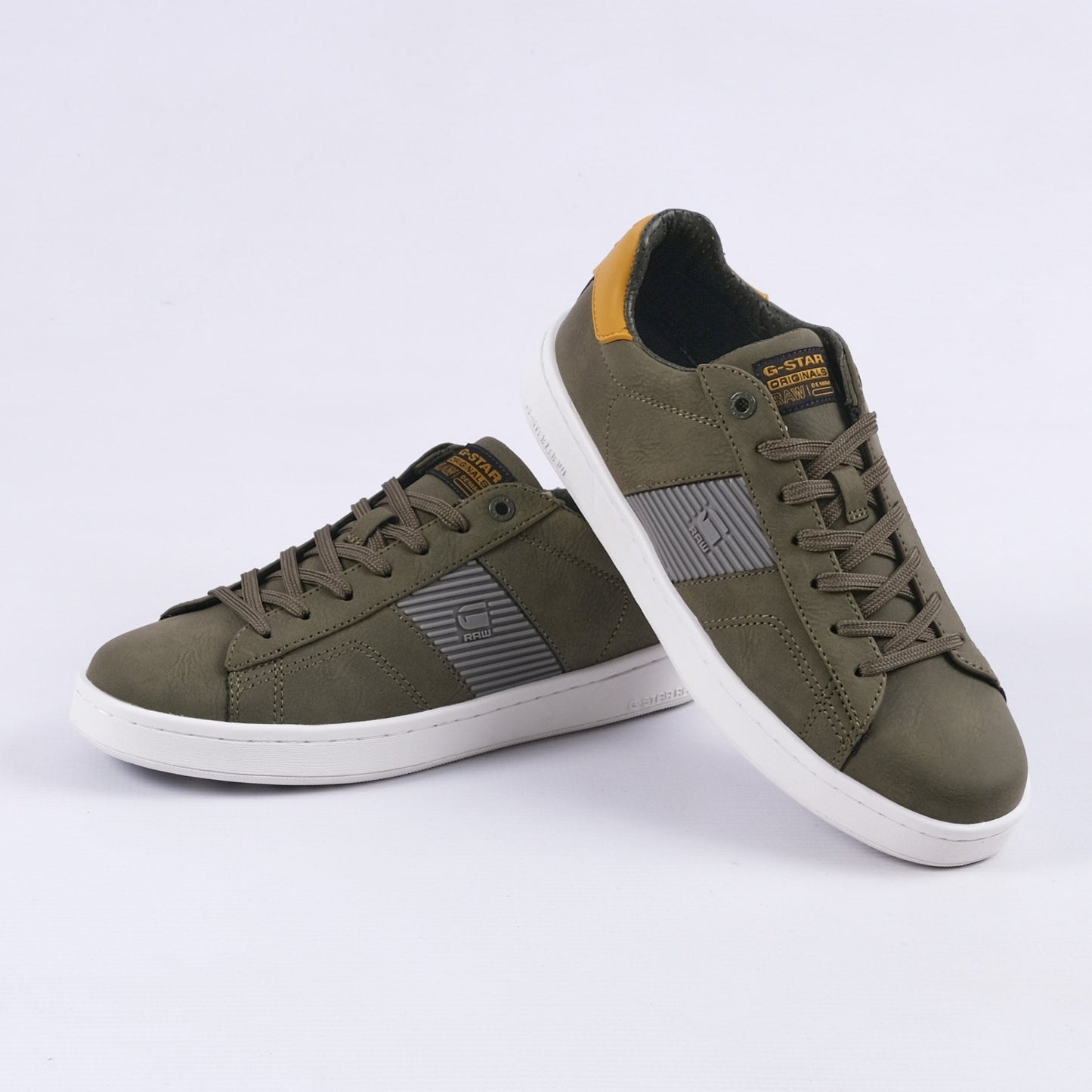 Recruit II TPU BLK Sneakers (Light Grey/Olive)