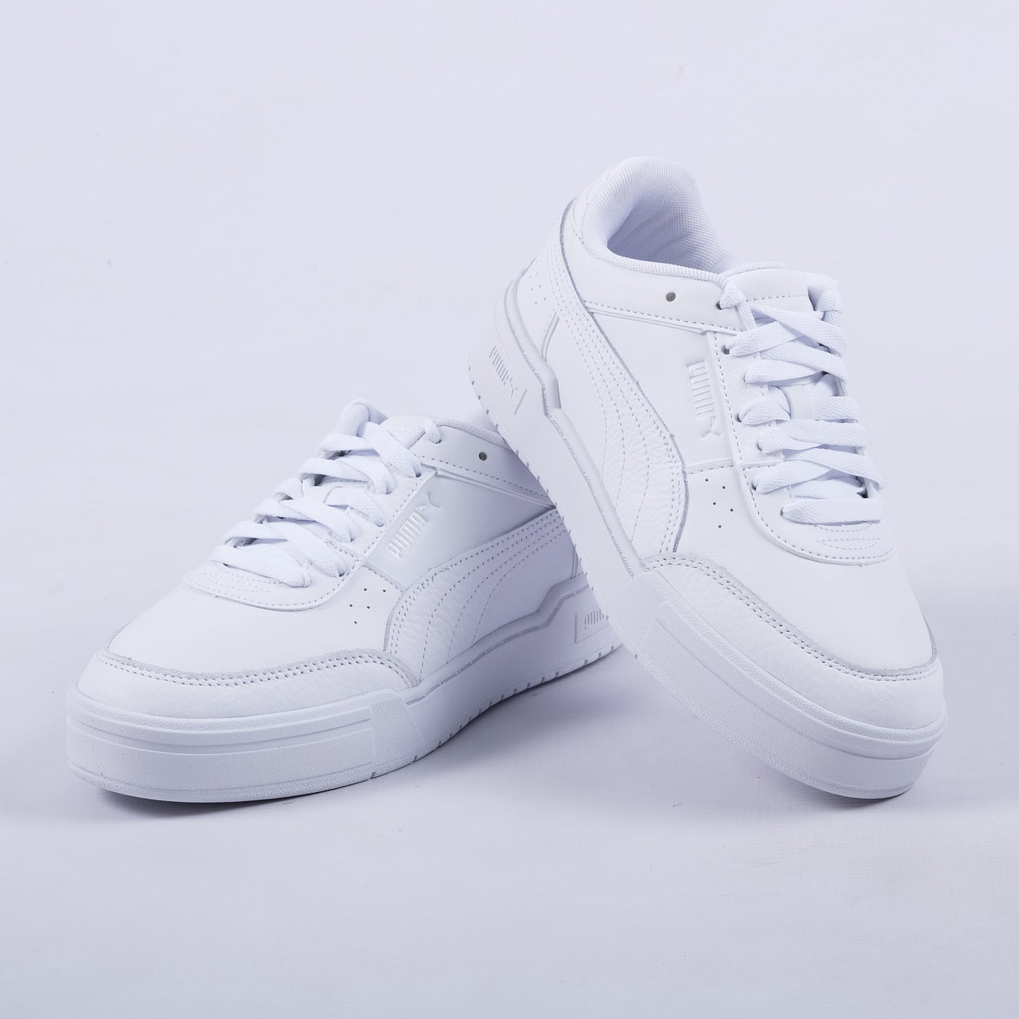 CA Pro Sport Leather Sneakers (White/Grey)