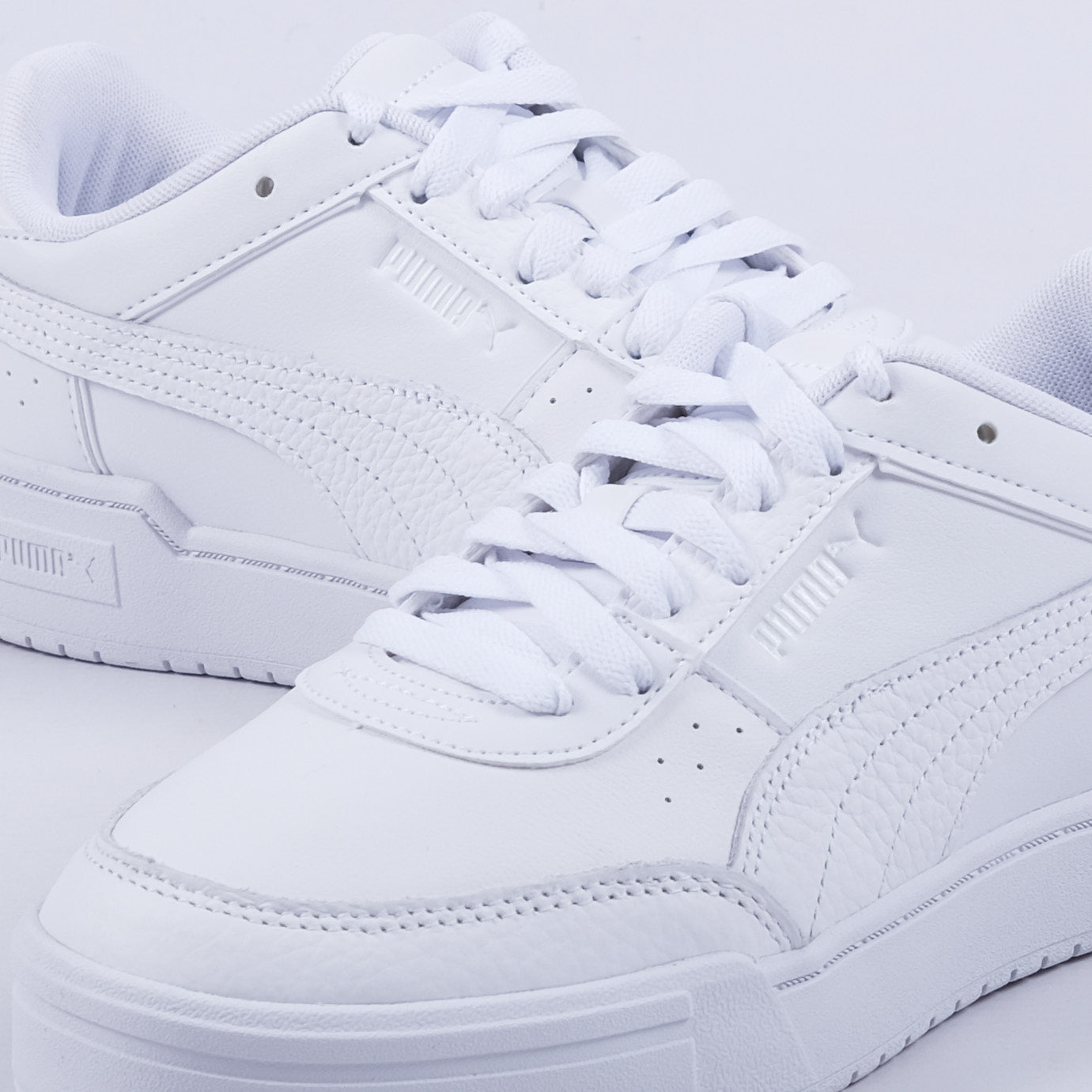 CA Pro Sport Leather Sneakers (White/Grey)