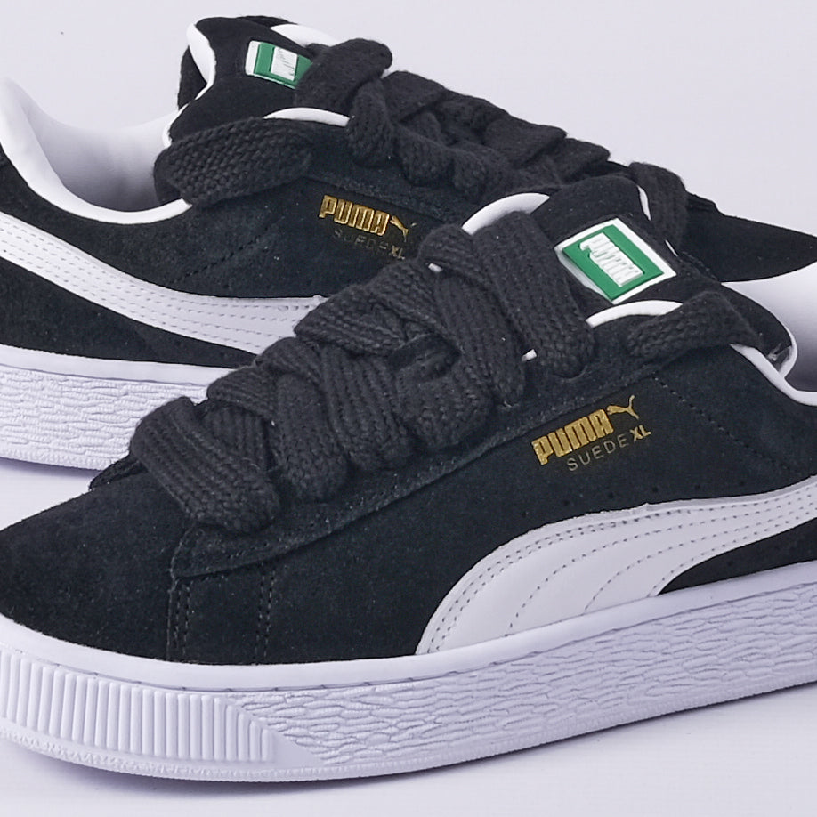 Suede XL Sneakers (Black/White)