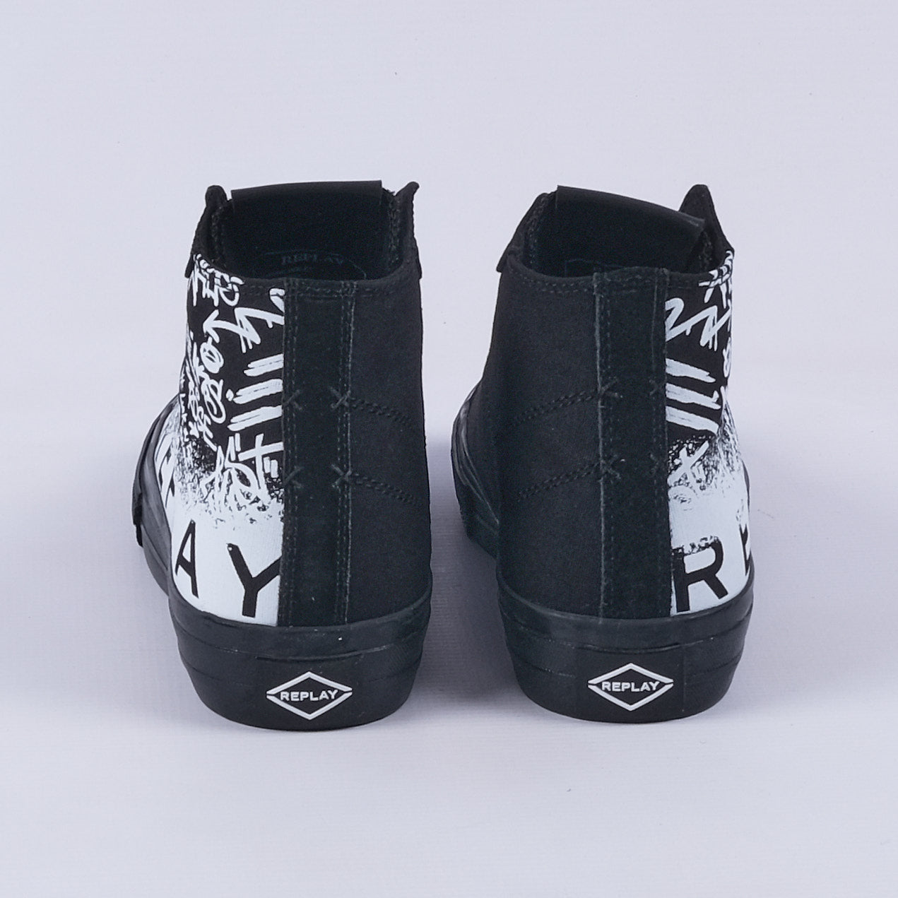 Snap Grafitti Hi Sneakers (Black)
