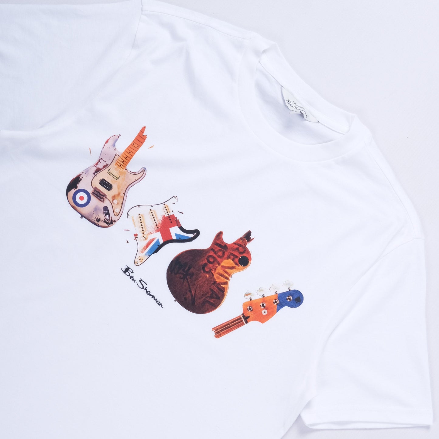Smashed Guitar T-Shirt (White)
