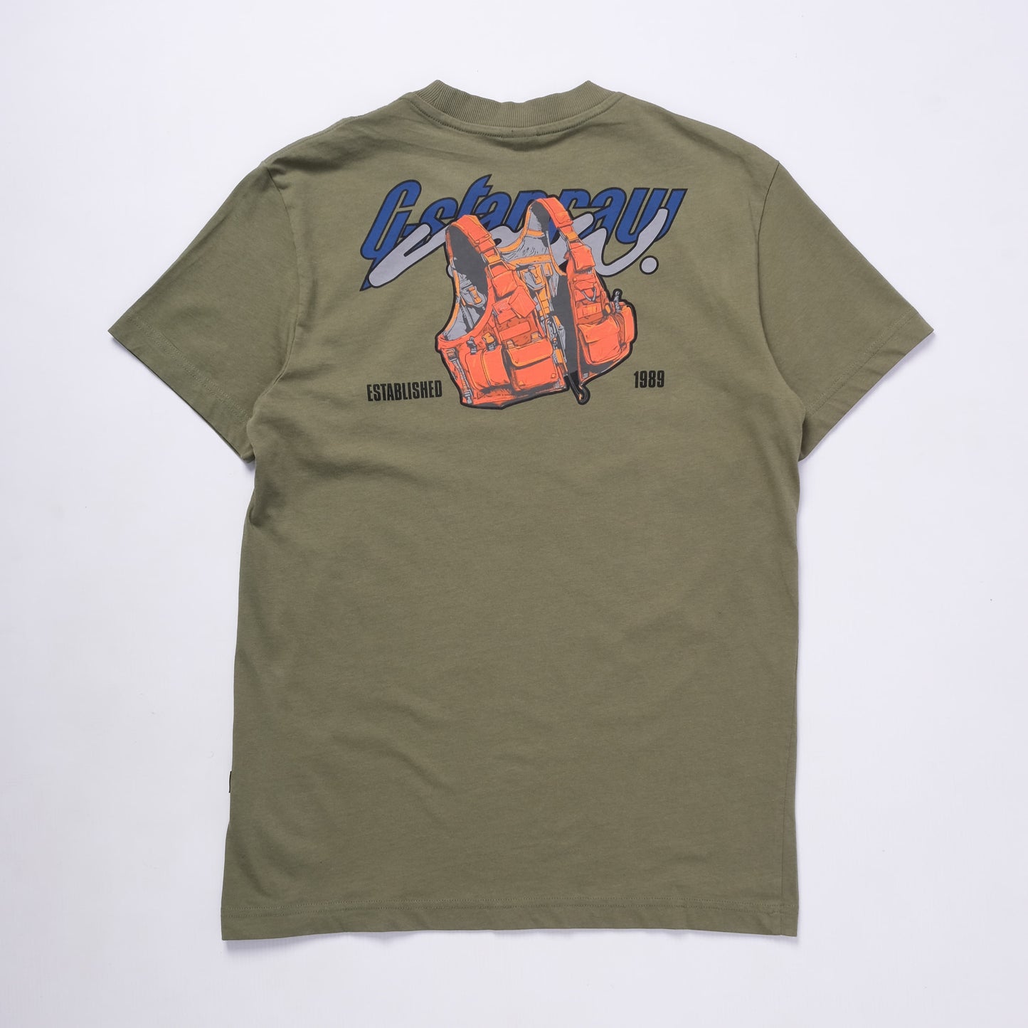 Vest Back Graphic T-Shirt (Sage)