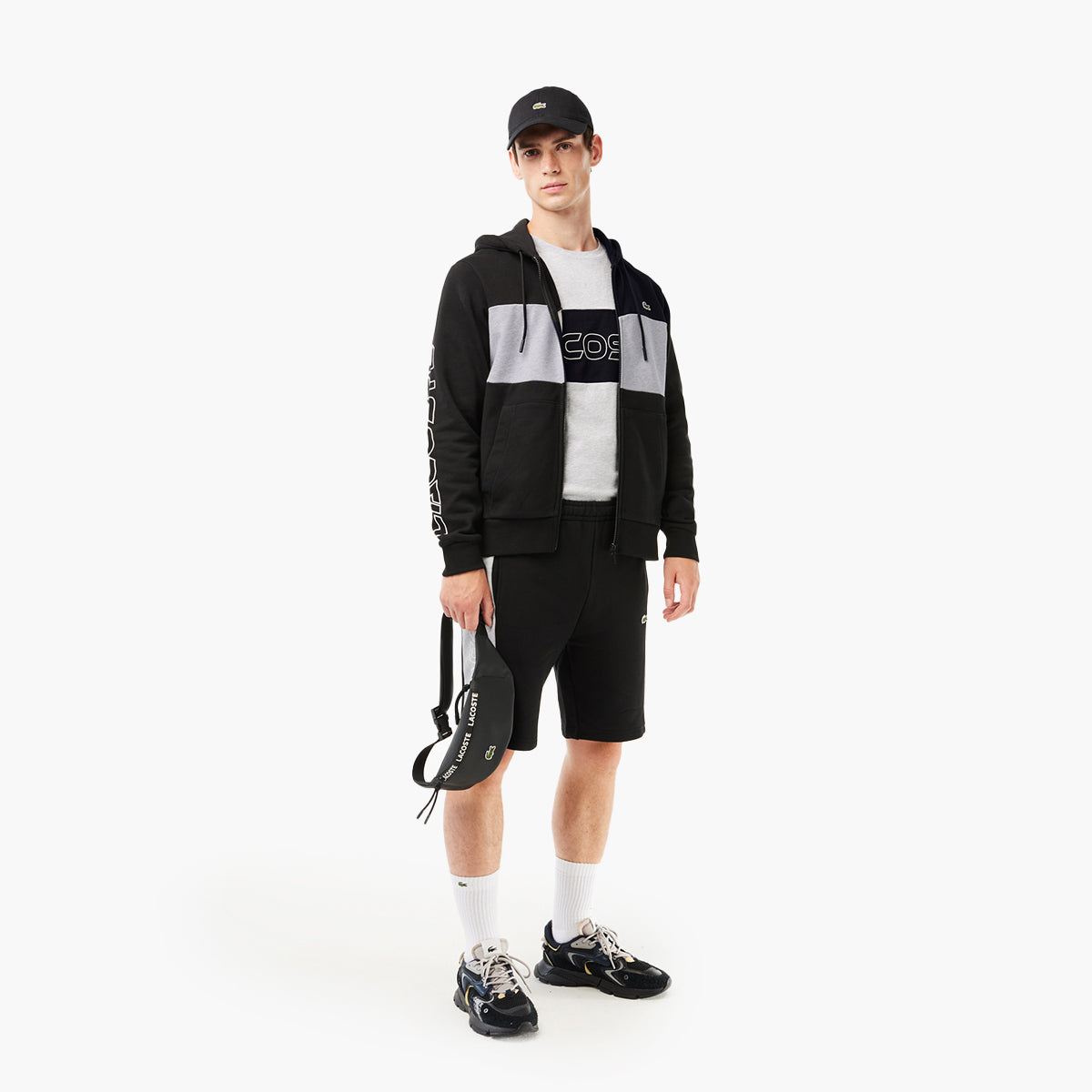 Zipped Colourblock Jogger Hoodie