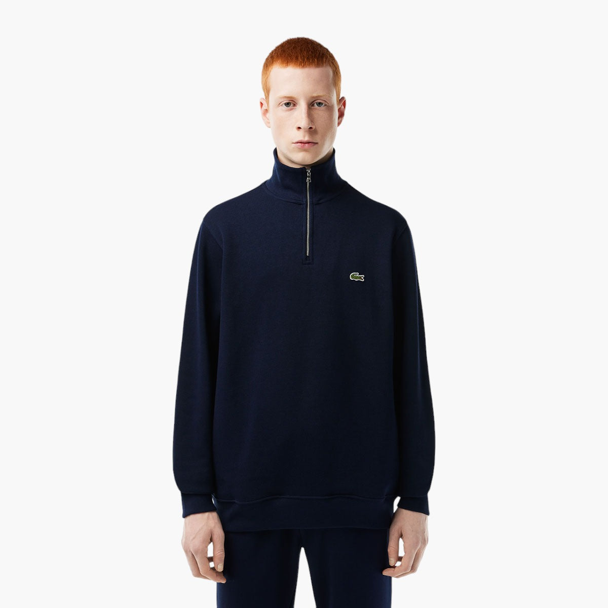 Half-Zip Cotton Sweatshirt