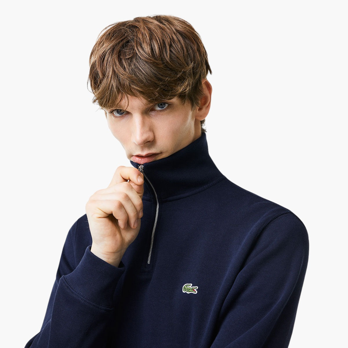 Half-Zip Cotton Sweatshirt
