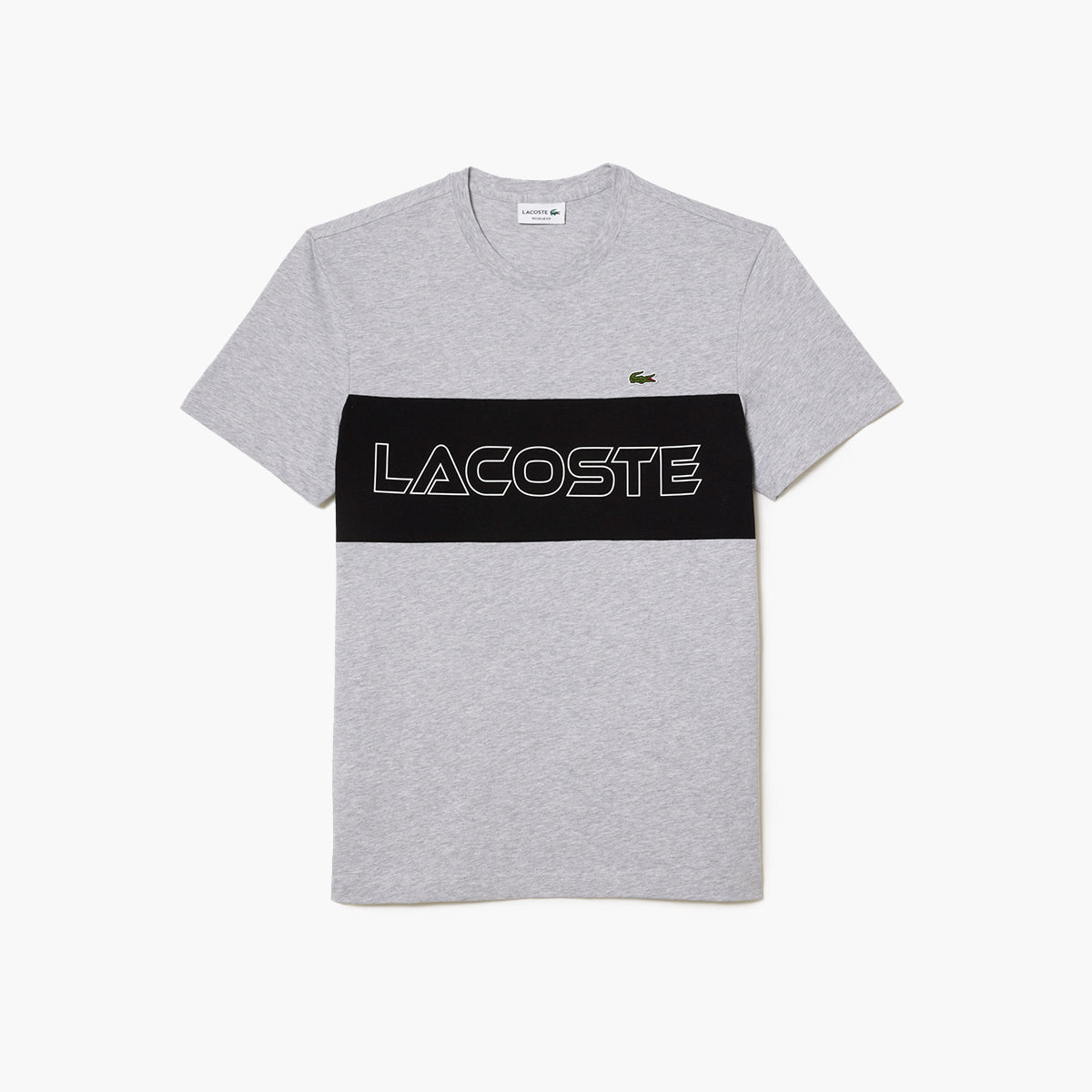 Regular Fit Printed Colourblock T-Shirt