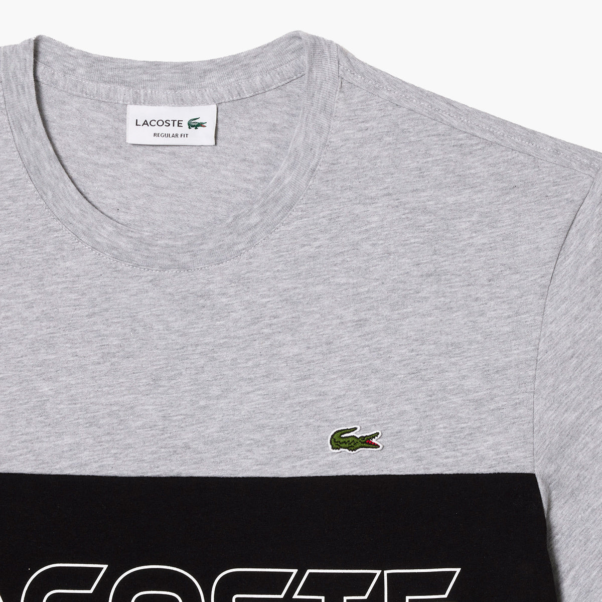 Regular Fit Printed Colourblock T-Shirt
