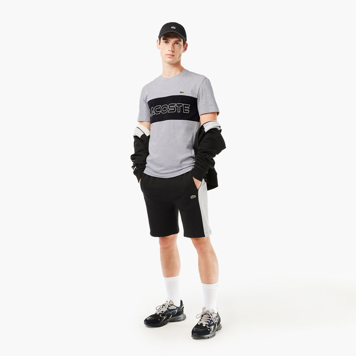 Regular Fit Printed Colourblock T-Shirt