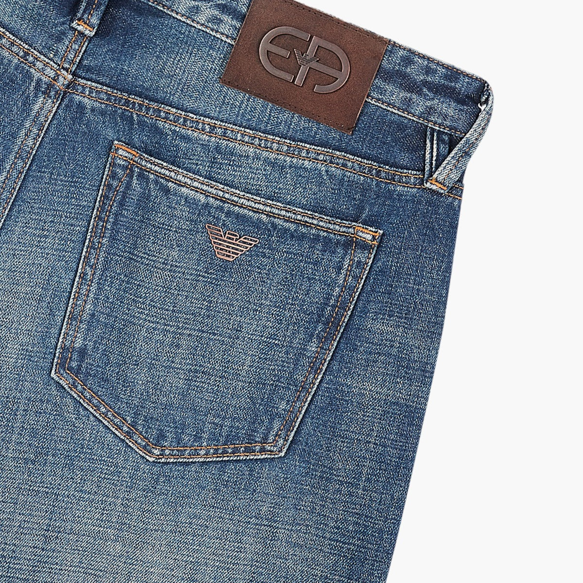 J75 Slim-Fit Vintage-Wash Selvedge Denim Jeans