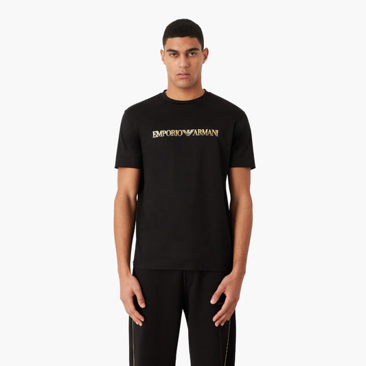 Tencel-Blend Jersey T-Shirt With Gold Logo