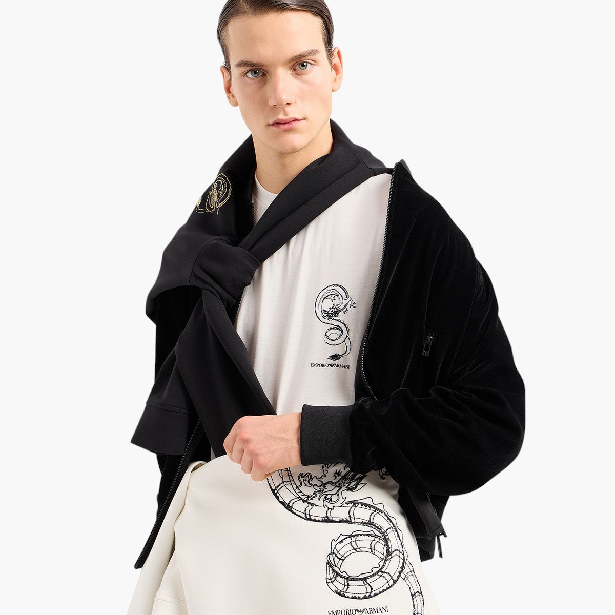 Sustainable Cotton Blend T-Shirt With Embroidery