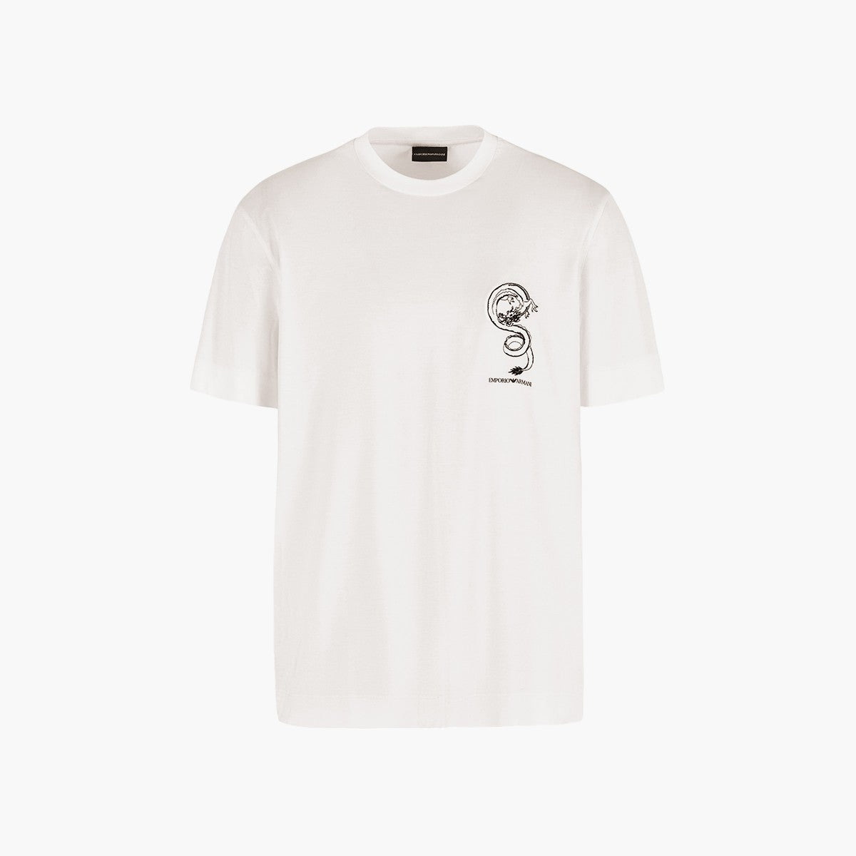 Sustainable Cotton Blend T-Shirt With Embroidery