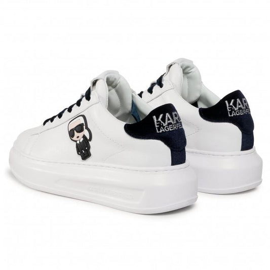 Karl Lagerfeld Ladies Sneaker Kreeper Logo Pendant White