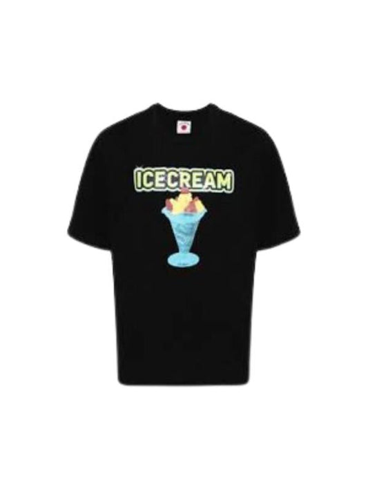 Ice-Cream T-Shirt Logo Black