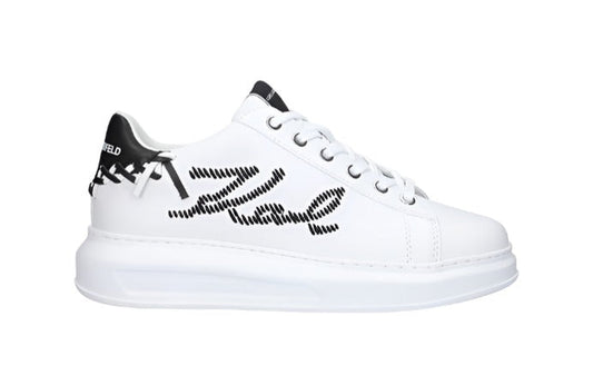 Karl Lagerfeld Ladies Sneaker Kapri Print White
