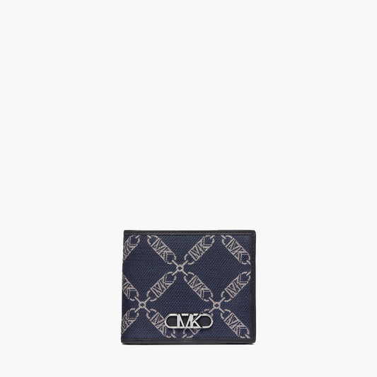 Varick Empire Logo Jacquard Billfold Wallet