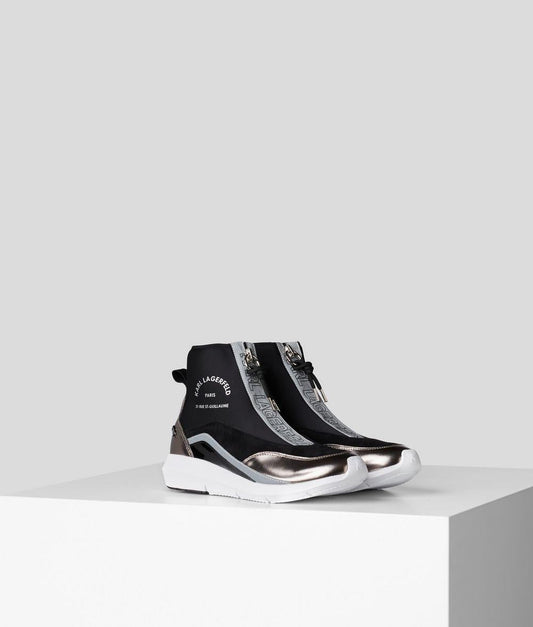 Karl Lagerfeld Ladies Sneaker Trekker Ii Black