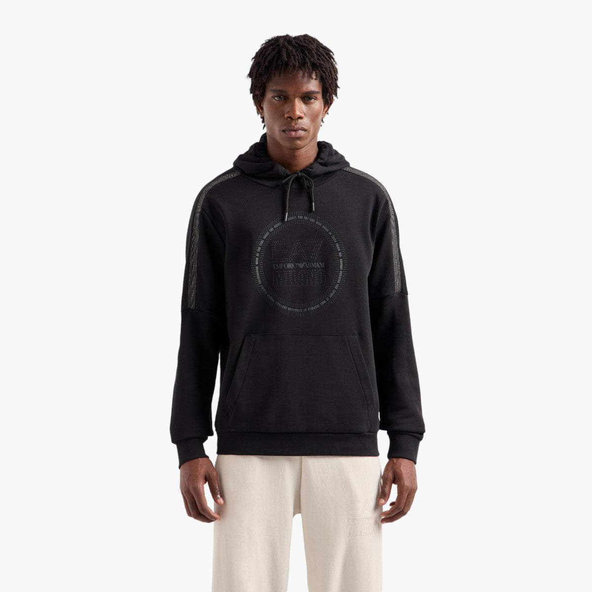 Cotton Blend Hooded Sweatshirt