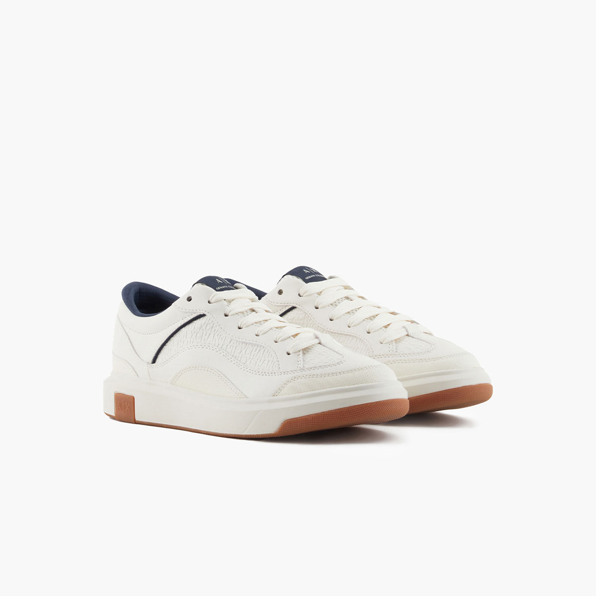 Embossed Branding Round Toeline Sneakers