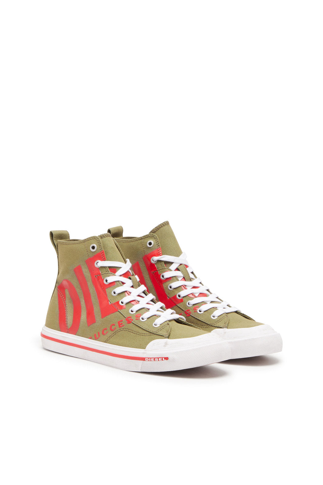 DIESEL S-ATHOS MID X - HIGH-TOP SNEAKERS WITH MAXI LOGO