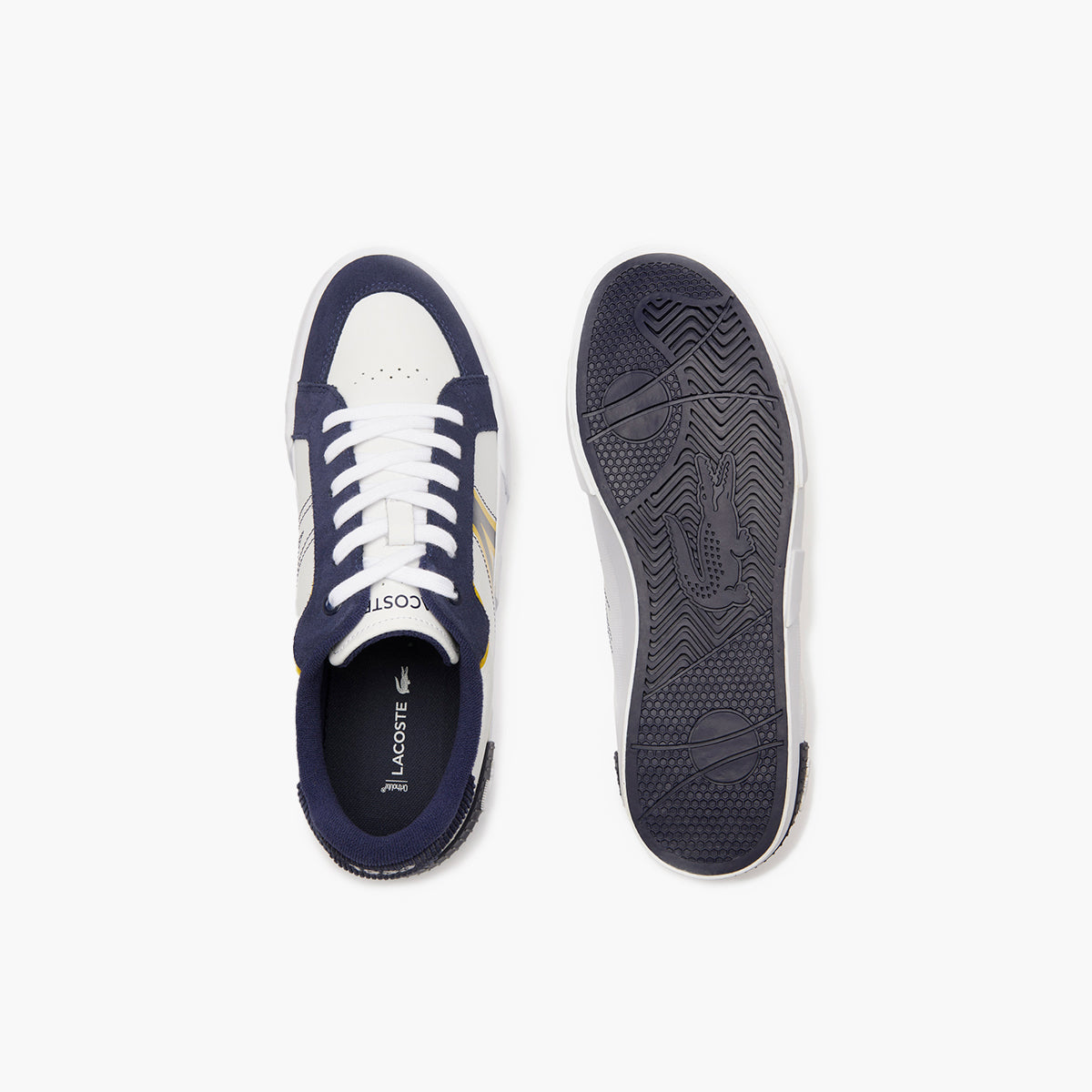 L004 Leather Colourblock Trainers