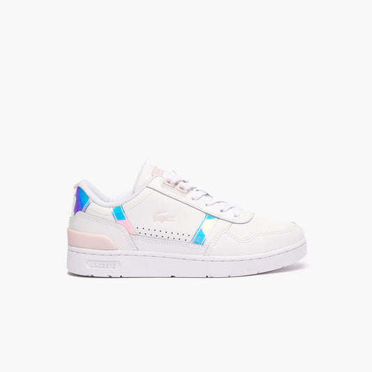 T-Clip 124 White Light Pink Leather Sneakers