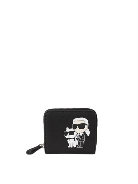 Karl Lagerfeld Wallet Iconic Zip Around Black
