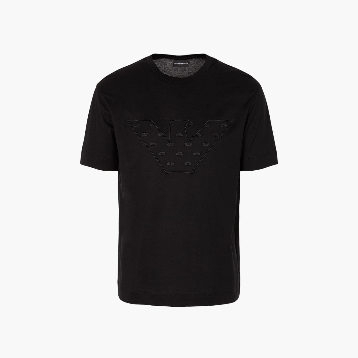 Cotton Blend Regular Fit Crew Neck T-Shirt With Embroidered Logo