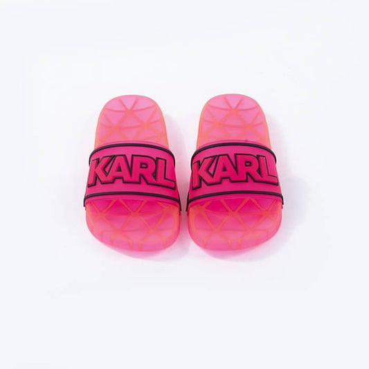 Karl Lagerfeld Slide Atlantic Cross Web Black