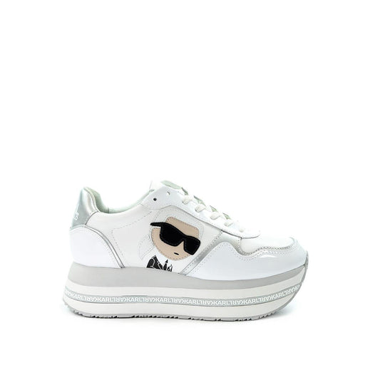 Karl Lagerfeld Ladies Sneaker Zone Logo White
