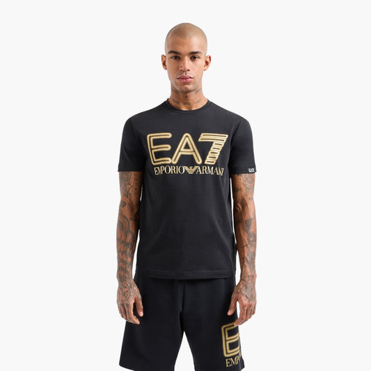 Cotton T-Shirt With Macro Logo
