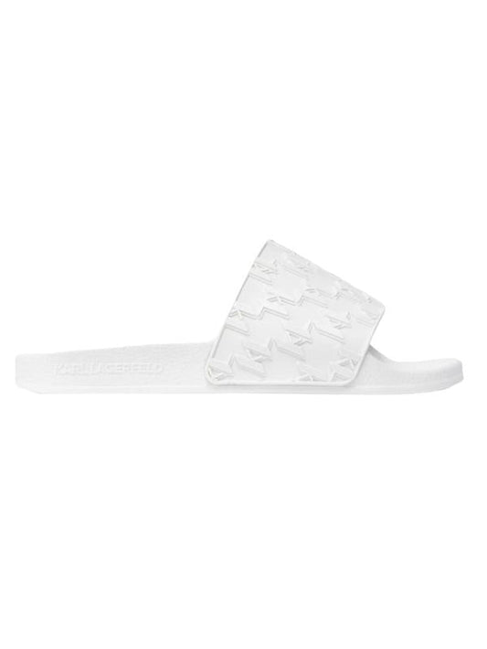 Karl Lagerfeld Slide Monogram White